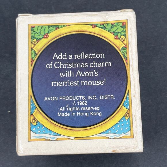 Avon Melvin P Merrymouse Santa Keepsake Christmas Ornament 1982 Vintage Plastic - Picture 11 of 16